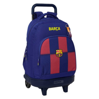 Safta Real Madrid Compact Mochila con Carro Integrado - Portabotellas - Extraible para Limpieza - Carro de PP