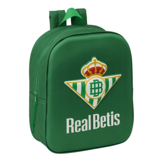 Safta Real Betis Mochila Guarderia 3D de 6L - Asa de Mano Superior - Asas Regulables y Acolchadas - Cierre de Cremallera - 22x2