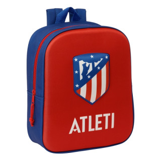 Safta Atletico de Madrid Mochila Guarderia 3D de 6L - Asa de Mano Superior - Asas Regulables y Acolchadas - Cierre de Cremaller