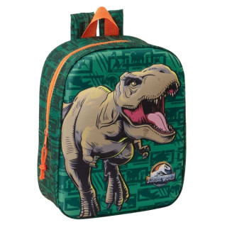 Safta Jurassic World Mochila Guarderia 3D de 6L - Asa de Mano Superior - Asas Regulables y Acolchadas - Cierre de Cremallera -