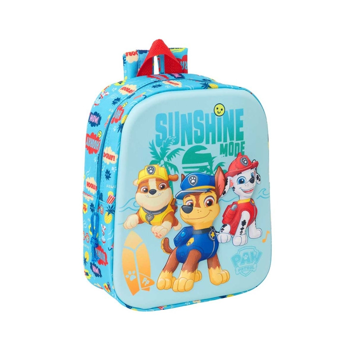 Safta Patrulla Canina Mochila Guarderia 3D de 6L - Asa de Mano Superior - Asas Regulables y Acolchadas - Cierre de Cremallera -