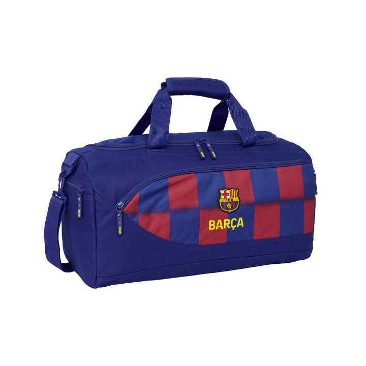 Safta F.C.Barcelona Bolsa Deporte - Bandolera de 31L Ajustable - Tacos en la Base - Fondo Semirigido - 50x25x25cm - Color Rojo