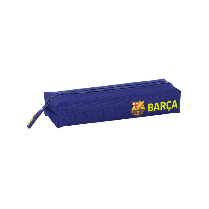 Safta F.C.Barcelona Estuche Portatodo - 1 Compartimento - Goma Trasera para Acoplar - Cierre con Cremallera - 22x4x7cm - Color