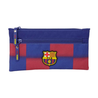 Safta F.C.Barcelona Estuche Portatodo de 0.25L - 2 Compartimentos - Bolsillo Lateral - Cierre con Cremallera - 22x11x1cm - Colo