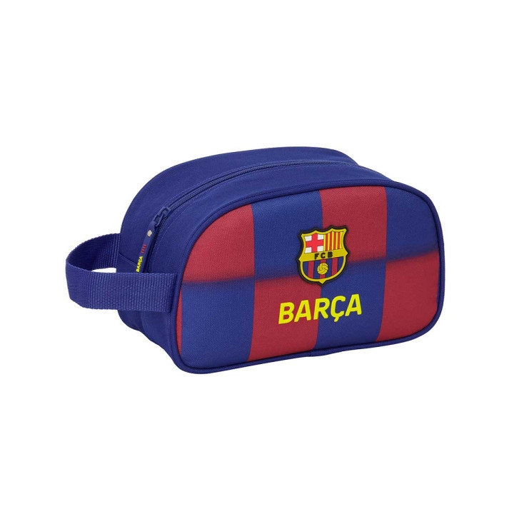 Safta F.C.Barcelona Neceser de 5L Portatodo - Adaptable a Carro - Asa de Mano - Cierre de Cremallera - 26x15x12cm - Color Rojo