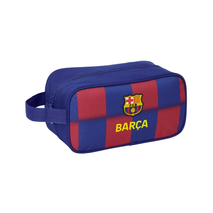 Safta F.C.Barcelona Zapatillero de 6L - Asa de Mano - Cierre de Cremallera - 29x15x14cm - Color Rojo y Azul