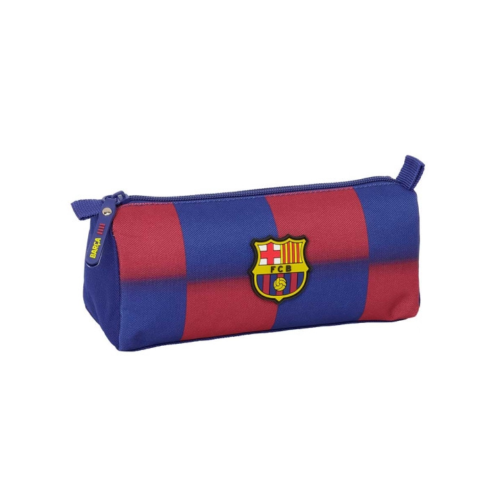 Safta F.C.Barcelona Estuche Portatodo de 1.2L - 1 Compartimento - Cierre con Cremallera - 21x8x7cm - Color Rojo y Azul