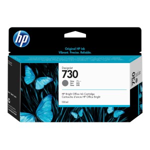 Hp 730 gris cartucho de tinta original - p2v66a