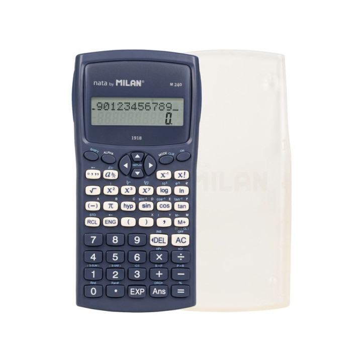 Milan Coleccion 430 M240 Calculadora Cientifica 10+2 Digitos - Pantalla de 2 Lineas - 240 Funciones Integradas Incluyendo 124 C