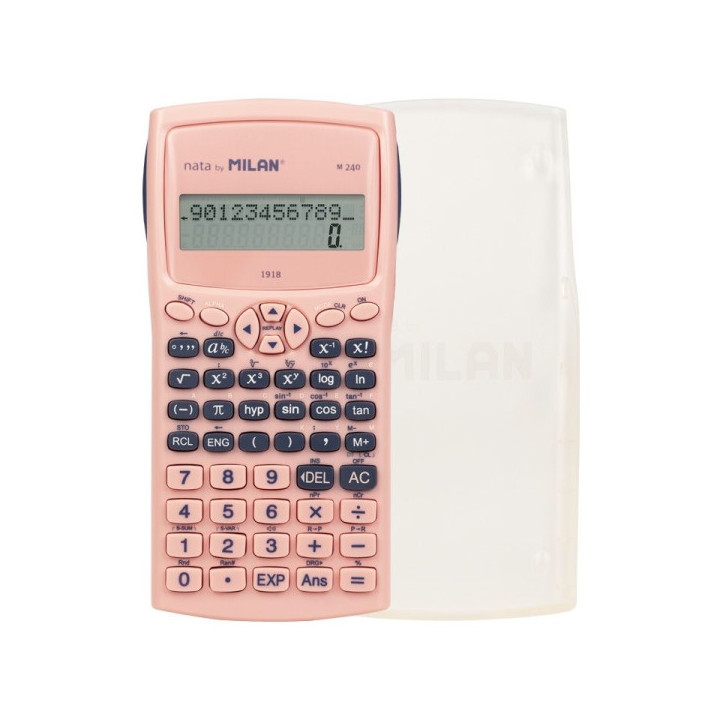 Milan Coleccion 430 M240 Calculadora Cientifica 10+2 Digitos - Pantalla de 2 Lineas - 240 Funciones Integradas Incluyendo 124 C