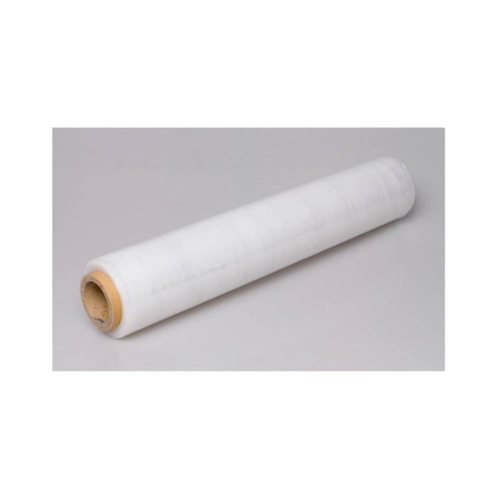 Fabrisa Bobina de Film Extensible con Mandril 23 Micras - Ancho 50cm - 2kg de Peso - Gran Resistencia - Transparente