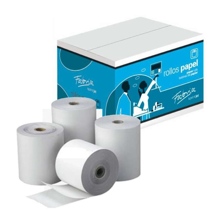 Fabrisa Rollo de Papel Autocopiativo - Medidas 75x65x12mm