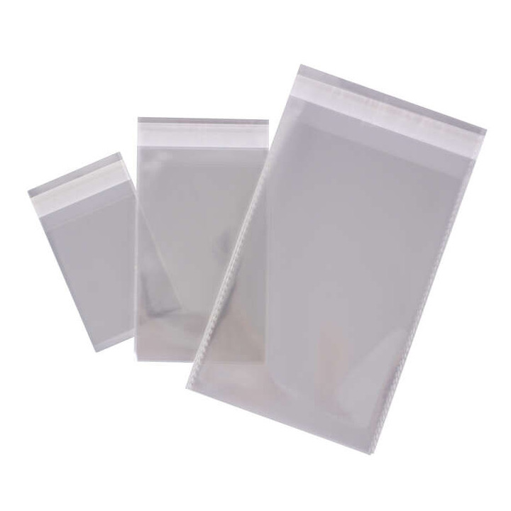 Apli Pack de 100 Bolsas Polipropileno con Cierre Adhesivo 60 x 80mm - Galga 120 - Alta Resistencia y Flexibilidad - Uso Aliment