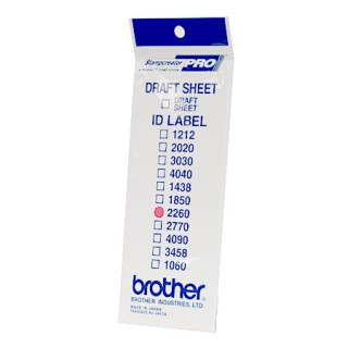BROTHER Etiquetas identificadoras 22X60 - bolsa de 12 hojas