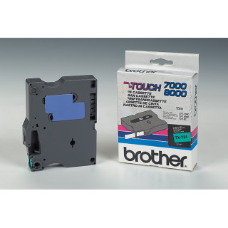 BROTHER Cinta laminada Verde / negro 12 mm