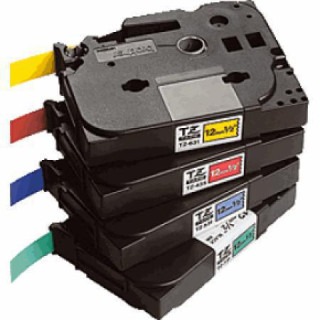 BROTHER Cinta laminada blanco/ negro 36mm (Sin blister)