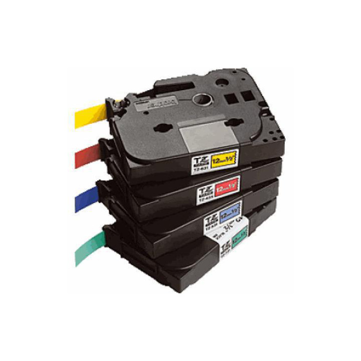 BROTHER Cinta laminada blanco/ negro 36mm (Sin blister)