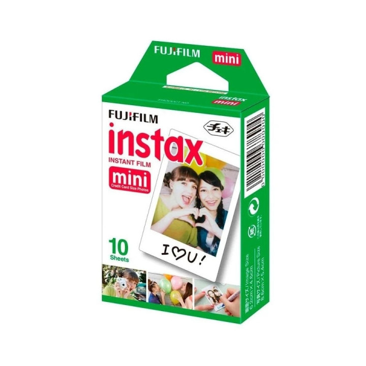 Fujifilm Instax mini Pack de 10 Peliculas de Fotos Instantaneas - Validas para todas las Camaras mini de Instax - Formato de Im