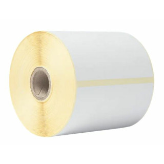 BROTHER Caja de 8 rollos de etiquetas termicas blancas -  Cada rollo contiene 350 etiquetas de 102mm