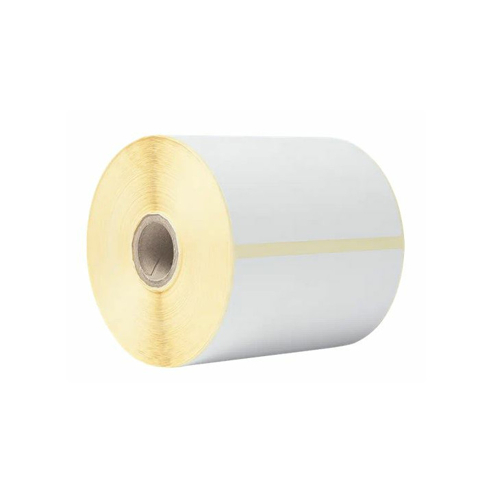 BROTHER Caja de 8 rollos de etiquetas termicas blancas -  Cada rollo contiene 350 etiquetas de 102mm