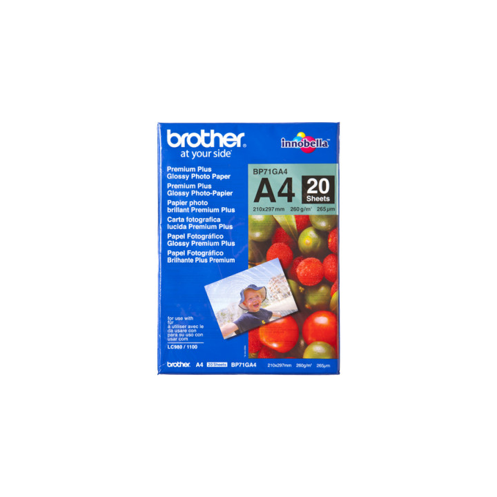 BROTHER Papel Inkjet Glossy A4 20h 260g/m2
