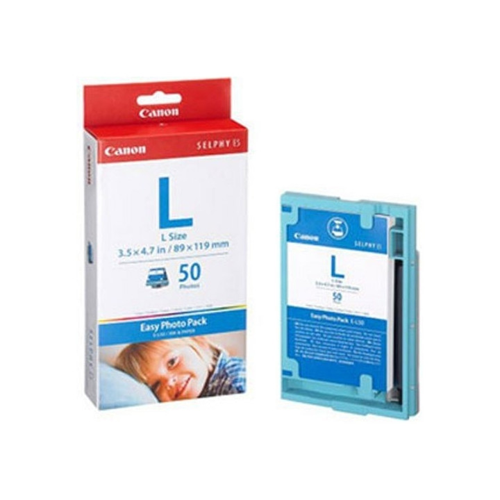 Canon Selphy ES 1 Easy Photo Pack E-L50 tinta+tamaño L (50 fotos)