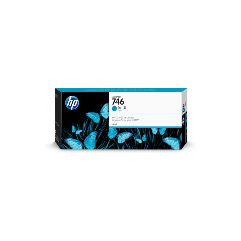 Hp 746 tinta cian desingjet z9 (p2v80a) hp746