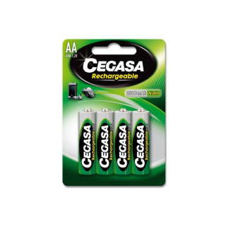 CEGASA PILA RECARGABLE HR6 2100 mAh 1  2V BL.4 UDS