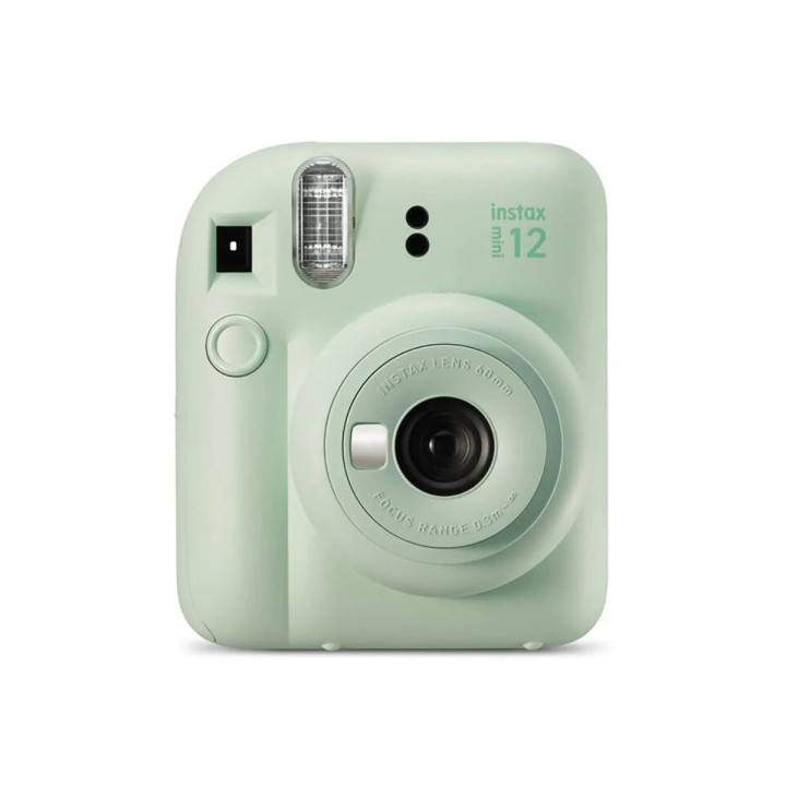 Fujifilm Instax Mini 12 Mint Green Camara Instantanea - Tamaño de Imagen 62x46mm - Flash Auto - Exposicion Automatica - Mini E