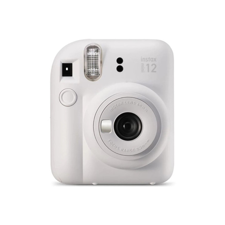 Fujifilm Instax Mini 12 Clay White Camara Instantanea - Tamaño de Imagen 62x46mm - Flash Auto - Exposicion Automatica - Mini E