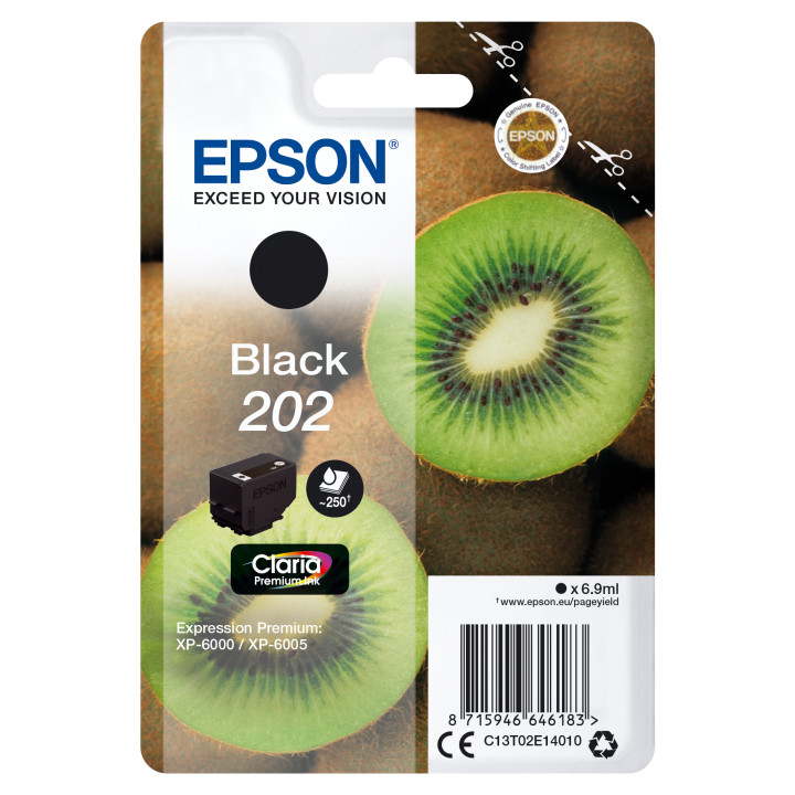 EPSON Singlepack Negro 202 Claria Premium Ink con RF