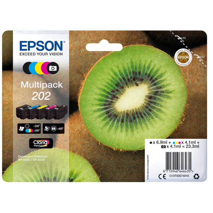EPSON Multipack 5-colours 202 Claria Premium Ink con RF