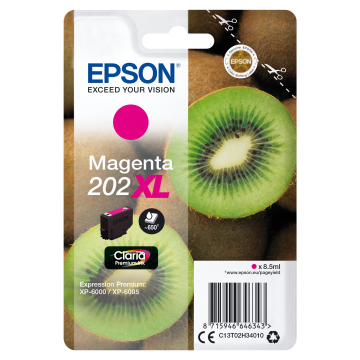 EPSON Singlepack Magenta 202XL Claria Premium Ink con RF