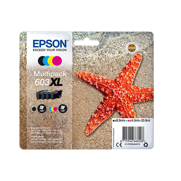 EPSON tinta MultiPack XL Estrella de mar 4 tintas 603XL RF / AM Multi
