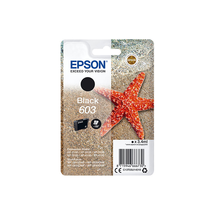 EPSON tinta negra Std Estrella de mar 1 tinta 603 RF / AM Single