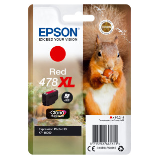 EPSON Singlepack ROJO 478XL Claria Photo HD Ink ardilla  RF+AM