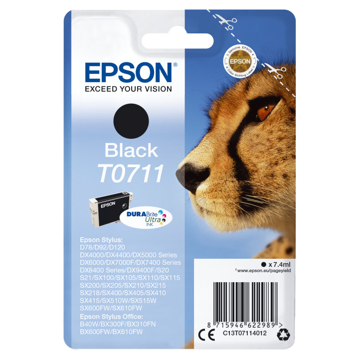 Epson Stylus D-78/92/120/DX-4000/5000/6000/7000F Cartucho Negro (Radiofrecuencia+acousticmagnetic)
