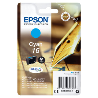 Epson DURABrite Ultra Ink Cartucho Cian 16 (Blister+ Alarma acustico/Radiofrecuencia)