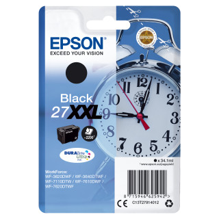 Epson WorkForce WF-3000 y WF-7000 Cartucho Negro de Alta Capacidad nº27XXL (etiqueta RF)