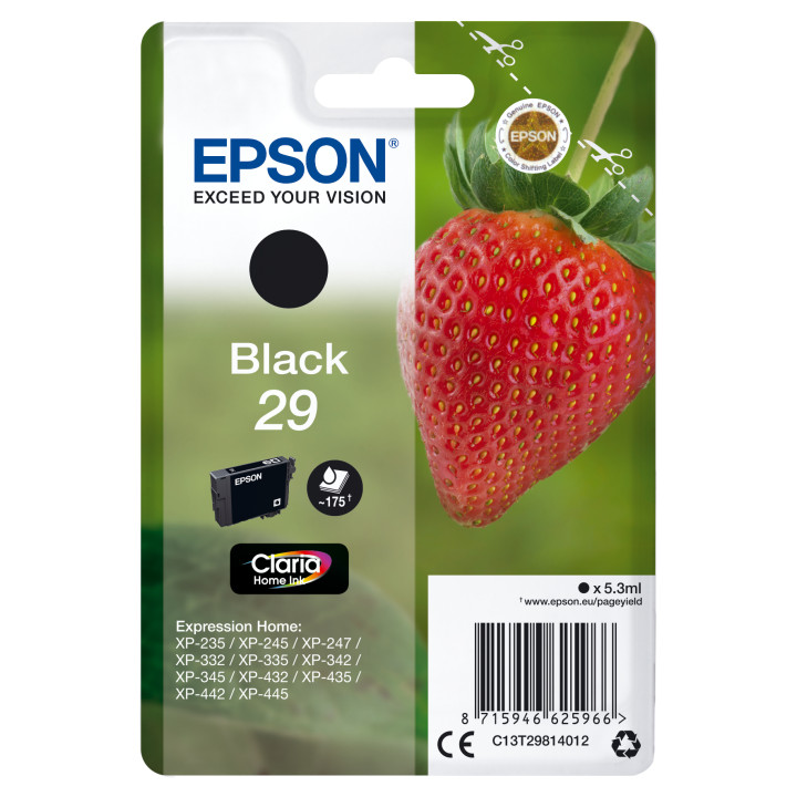 EPSON Expression Home XP-235 Cartucho Negro nº29 RF+AM