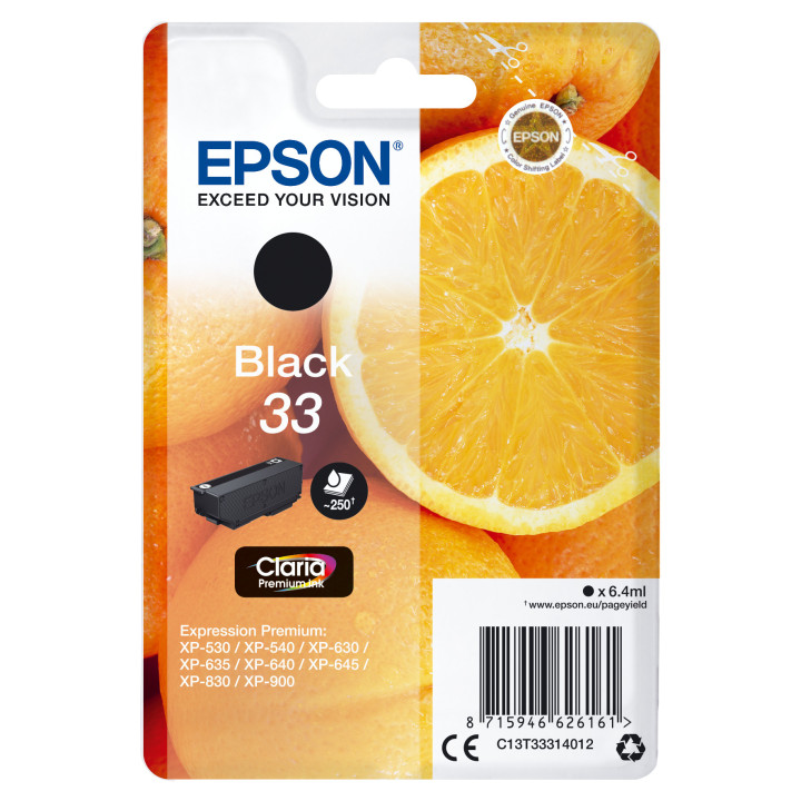EPSON Expression Home XP-530 Cartucho Negro Nº33 RF+AM