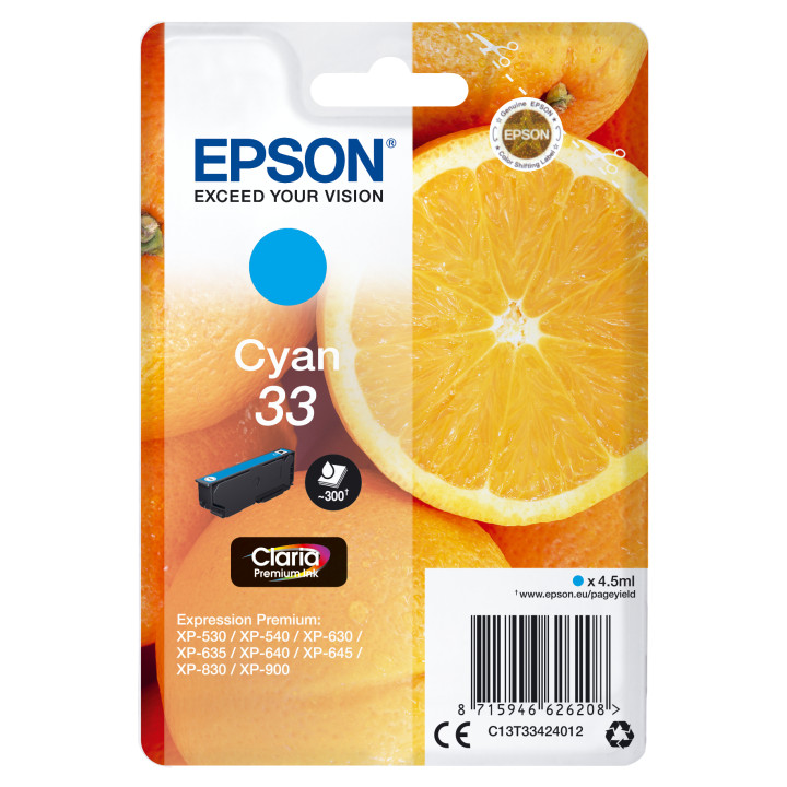 EPSON Expression Home XP-530 Cartucho Cyan RF+AM
