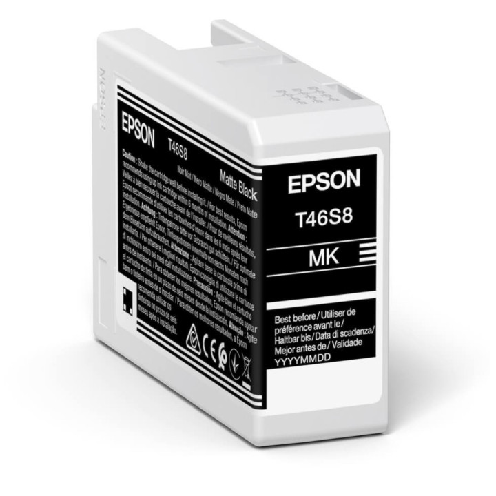 EPSON  Singlepack Matte Black T46S8 UltraChrome Pro 10 ink 25ml SC-P700