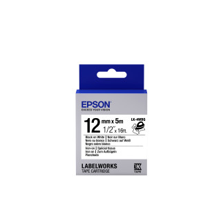 EPSON Cartucho de etiquetas Iron on LK-4WBQ Black/White 12mm (5m)
