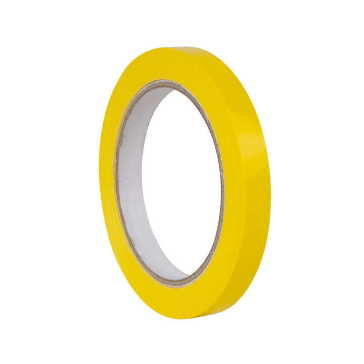 Apli Cinta Adhesiva Amarilla 12mm x 66m - Resistente al Agua y a la Intemperie - Facil de Cortar y Manipular - Ideal para Etiqu