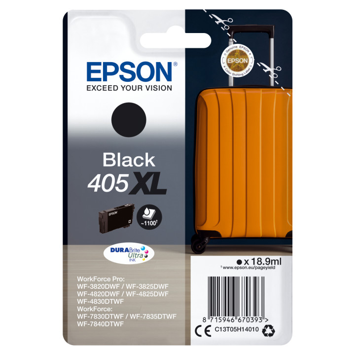 EPSON Singlepack Black 405XL DURABrite Ultra Ink