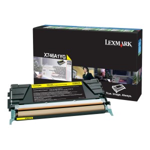 Lexmark x746/x748 amarillo cartucho de toner original - x746a1yg