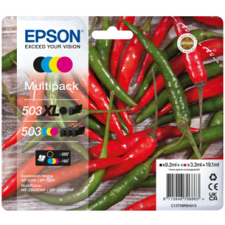EPSON Tinta 4 colores Multipack 503XL Negro/ 503 Std CMY