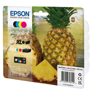 EPSON Tinta 4 colores Multipack 604XL Negro/ 604 Std CMY