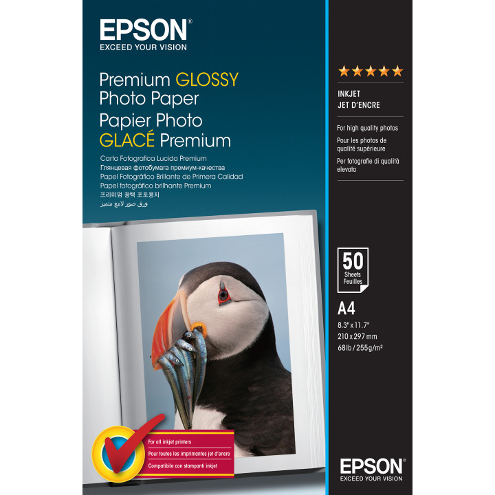 Epson Papel Premium Glossy Photo 255g